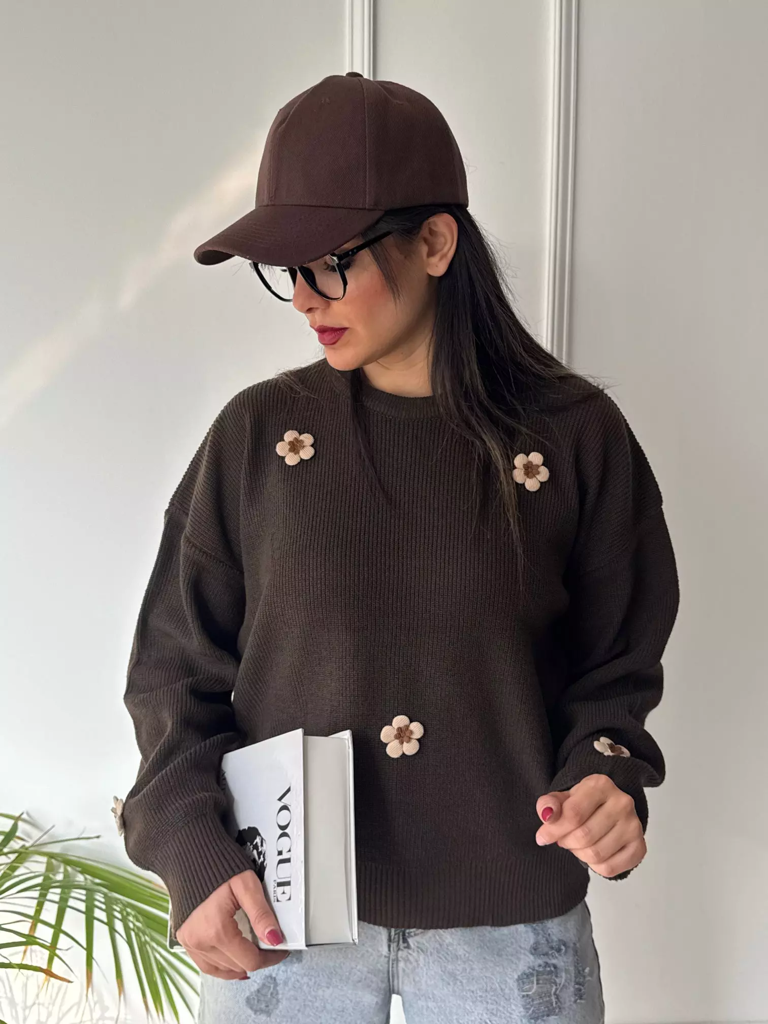 بافت پینترستی بابونه